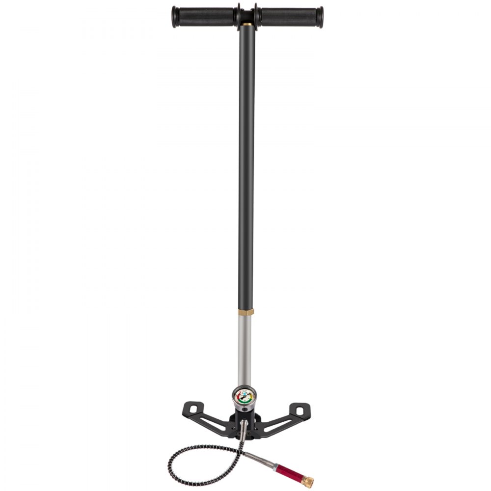 VEVOR PCP Air Pump, 3 Stage PCP Hand Pump, 4500psi High Pressure Air Pump with Gauge, Multi-Purpose Air Gun Pump, Stainless Steel PCP Air Rifle Pump for PCP, Paintball Air Guns and HPA Tanks