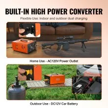 VEVOR PCP Air Compressor, 4500PSI Portable PCP Compressor with Built-in Converter, Auto-Stop, DC12V/AC120V & Oil & Water-Free Compressor Pump