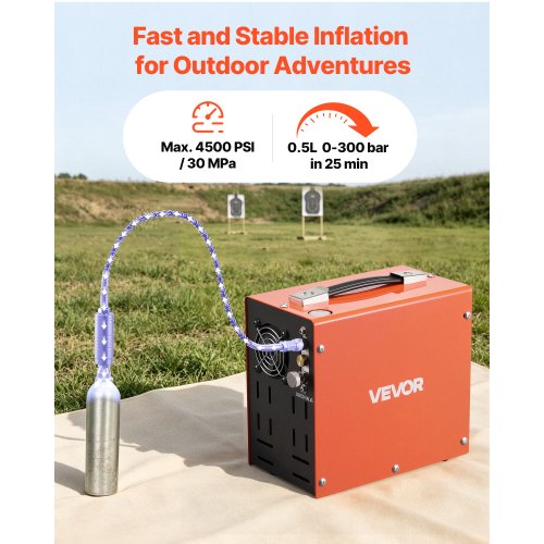 PCP kompressor 350 W, 300 bar, välise adapteriga — pilt 2