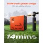 PCP Air Compressor 800W Dual-Cylinder PCP Airgun Compressor 4500PSI Auto Stop