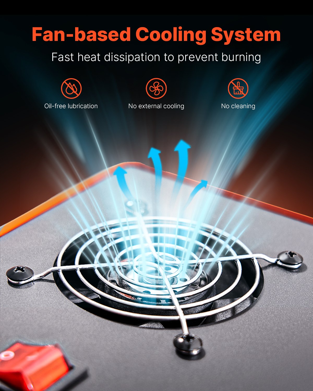 Compresor de aer VEVOR PCP, compresor pentru pușcă cu aer comprimat PCP cu doi cilindri de 800 W, 4500 PSI/30 Mpa, cu sistem de răcire cu ventilator încorporat, oprire automată | Compresor pentru rezervor de paintball fără ulei pentru pușcă cu aer comprimat, sticlă de scufundări