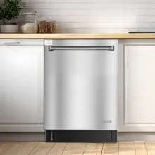 VEVOR 24 Inch Built-In Dishwasher, Stainless Steel Tub, 14 Place Settings and 8 Washing Programs, 23.82 x 25.2 x 33.78 Inch Low-Noise Dishwashing Machine with Upper / Lower Racks and Zoned Storage