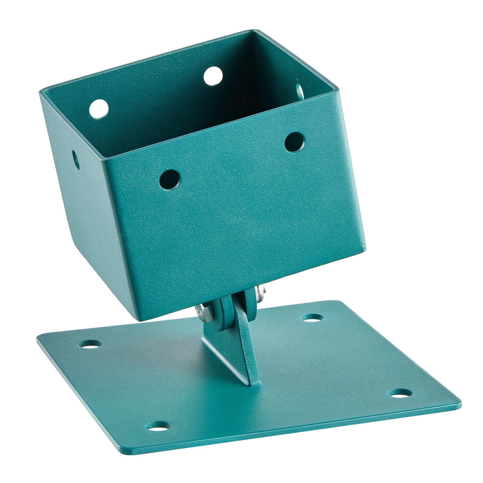 VEVOR Swing Set Brackets, 4 Pack Heavy Duty Swing Set Leveling Hardware, Fits 101.6 x 101.6 mm Post (Actual Size 91 x 91 mm), 45°-60° Angle Range, Stainless Steel Anchor Level Kit on Uneven Ground