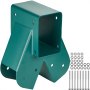 Suportes de balanço intermediários VEVOR A-Frame, conjunto de balanço de aço carbono resistente com hardware de montagem, conjunto de balanço DIY Kit de conjunto de balanço para 2 (101,6x101,6mm) pernas e 1 (101,6x152,4mm) viga, verde