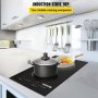 VEVOR Electric Induction Cooktop Built-in Stove Top 11in 2 Burners 220V
