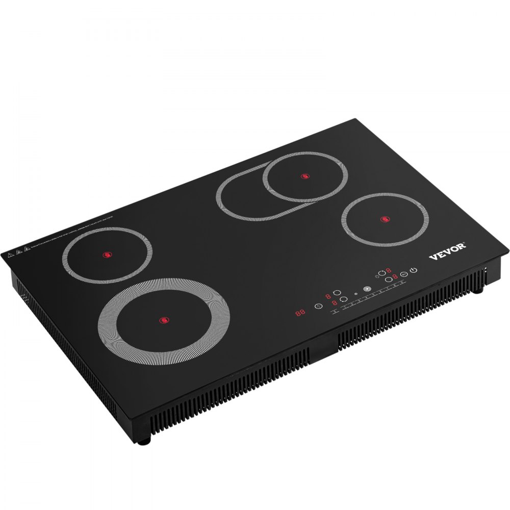 VEVOR Built-in Electric Cooktop Radiant Ceramic Cooktop 30in 4 Burners 220V