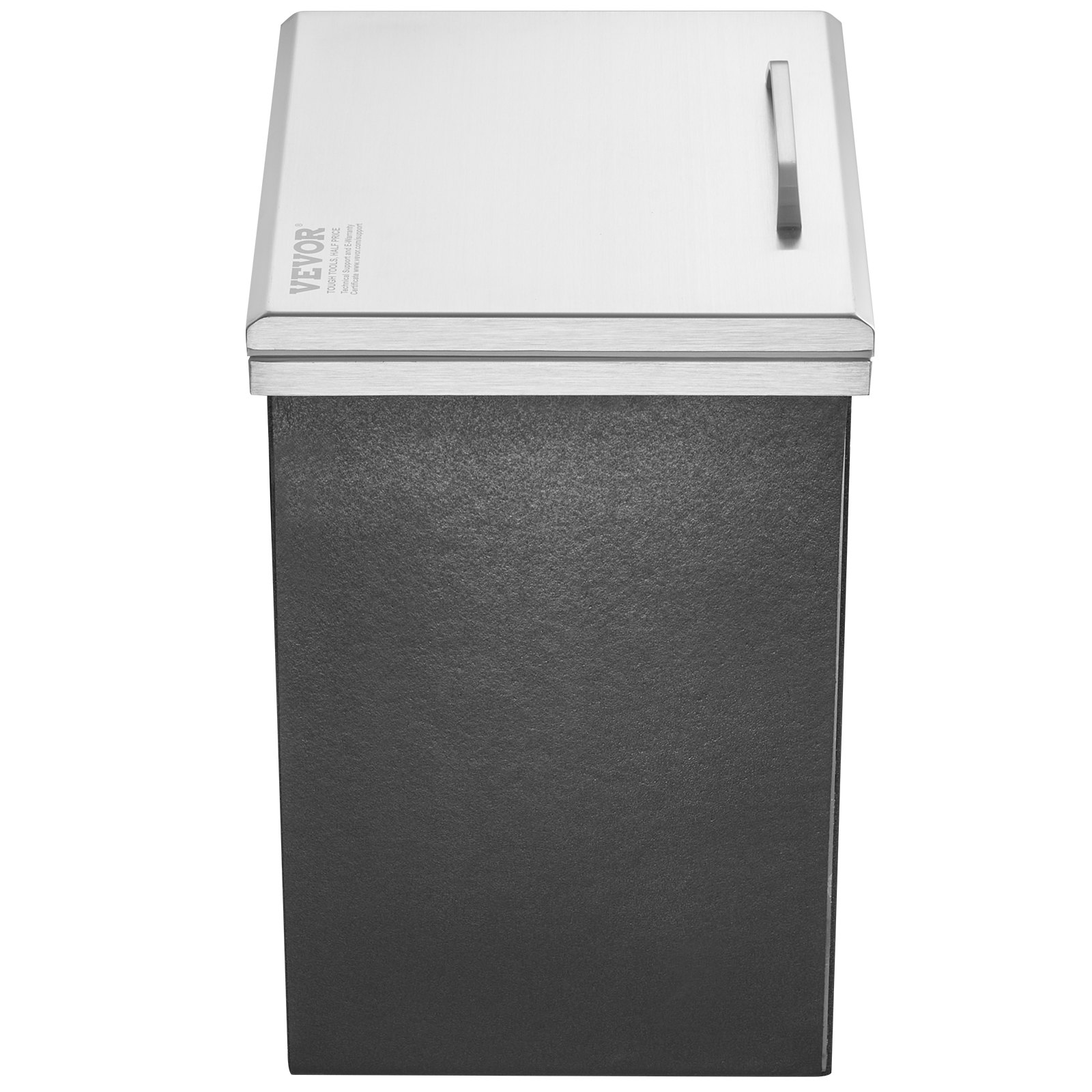 VEVOR Drop in Ice Chest, 14"L x 12"W x 18"H Stainless Steel Ice Cooler, Commercial Ice Bin with Hinged Cover, 40 qt Outdoor Kitchen Ice Bar, Drain-pipe and Drain Plug Included, for Cold Wine Beer