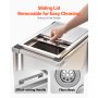 29.6 Qt Rolling Ice Chest Cooler Cart Outdoor Stand Up Ice Bin on Wheels