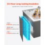 113.7 Qt Drop in Ice Chest Ice Cooler Ice Bin Stainless Steel 28"x20"x17"