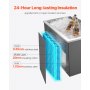 87.6 Qt Drop in Ice Chest Ice Cooler Ice Bin Stainless Steel 28"x16"x17"