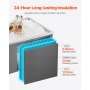 45.3 Qt Drop in Ice Chest Ice Cooler Ice Bin Stainless Steel 22"x17"x12"