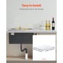45.3 Qt Drop in Ice Chest Ice Cooler Ice Bin Stainless Steel 22"x17"x12"