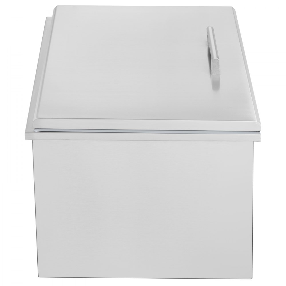 VEVOR 40Quart Drop in Ice Chest Ice Cooler Ice Bin Stainless Steel 20"x16"x14.6"