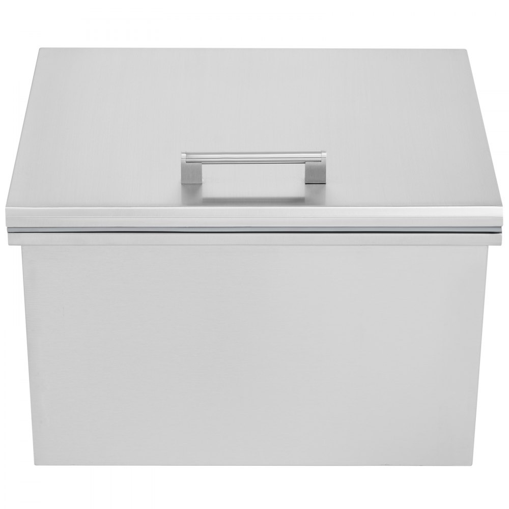 VEVOR 40Quart Drop in Ice Chest Ice Cooler Ice Bin Stainless Steel 20"x16"x14.6"