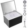 VEVOR 28"x20"x17" Drop in Ice Chest Ice Cooler Ice Bin Stainless Steel w/Cover
