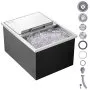 VEVOR Drop in Ice Chest, 24"L x 18"W x 13"H Stainless Steel Ice Cooler, Commercial Ice Bin with Sliding Cover, 40.9 qt Outdoor Kitchen Ice Bar, Drain-pipe and Drain Plug Included, for Cold Wine Beer