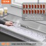 VEVOR Drop in Ice Chest, 36"L x 18"W x 14"H Stainless Steel Ice Cooler, Commercial Ice Bin with Sliding Cover, 40.9 qt Outdoor Kitchen Ice Bar, Drain-pipe and Drain Plug Included, for Cold Wine Beer