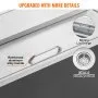 VEVOR 36"x18"x14" Drop in Ice Chest Ice Cooler Ice Bin Stainless Steel w/Cover