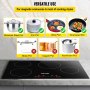 VEVOR Induction Cooktop, 30 inch 4 Burners, 5900W 240V Ceramic Glass Electric Stove Top with Sensor Touch Control, Timer & Child Lock Included, 9 Power Levels for Simmer Steam Slow Cook Fry