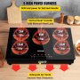 VEVOR Built-in Induction Electric Stove Top 30 Inch,5 Burners Electric Cooktop,9 Power Levels & Sensor Touch Control,Easy to Clean Ceramic Glass Surface,Child Safety Lock,240V