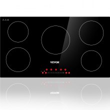 VEVOR 20.1 in. x 11.3 in. Built-in Induction Hotplate 2-Elements Electric  Cooktop with 9-Power Levels Radiant Cooktop QRSCKDC12110V109VV1 - The Home  Depot