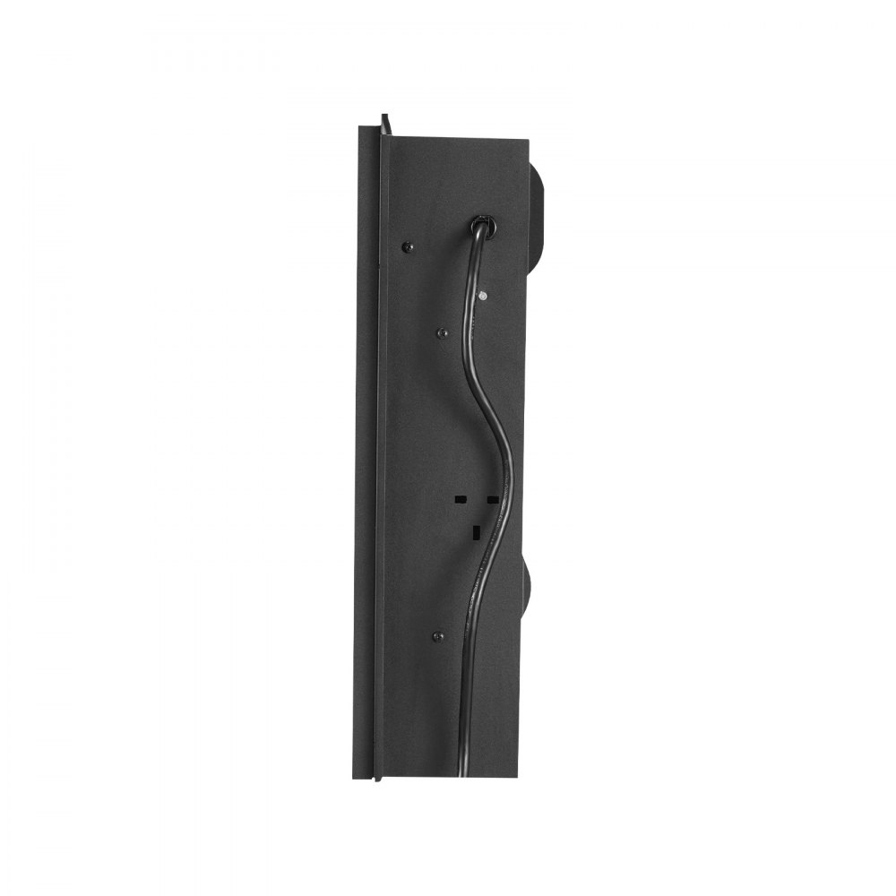 Chimenea eléctrica VEVOR de 58 cm para empotrar en la pared, con 3 niveles de brillo de llama ajustables, temporizador de 24 horas y control remoto, calefactor de interior con protección contra sobrecalentamiento, 5000 BTU, color negro