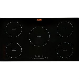 Bentism 36 inch Electric Cooktop 5 Burners Ceramic Glass Stove Top Touch Control, Size: 36 inch/5 Burners/9200W
