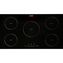 Induction Cooktop, 1800W 120V Electric Cooktop with Removable Griddle Pan,  8 Gears Heating, Independent Control, Timer, Great for Home Party BBQ