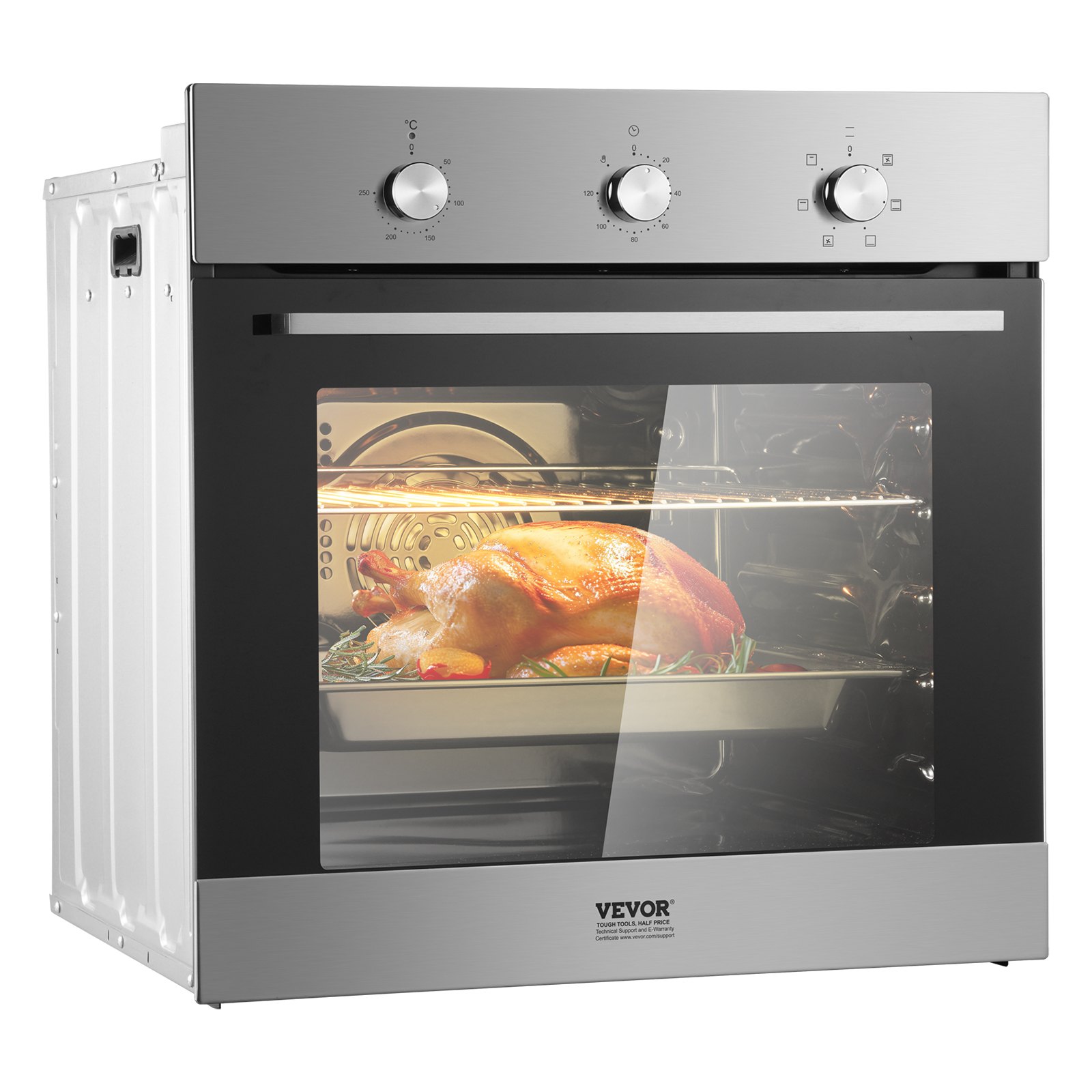 Single Wall Oven 24" Electric Built-in Wall Oven 6 Functions 2.68 Cu. Ft Single Wall Oven 24" Electric Built-in Wall Oven 6 Functions 2.68 Cu. Ft