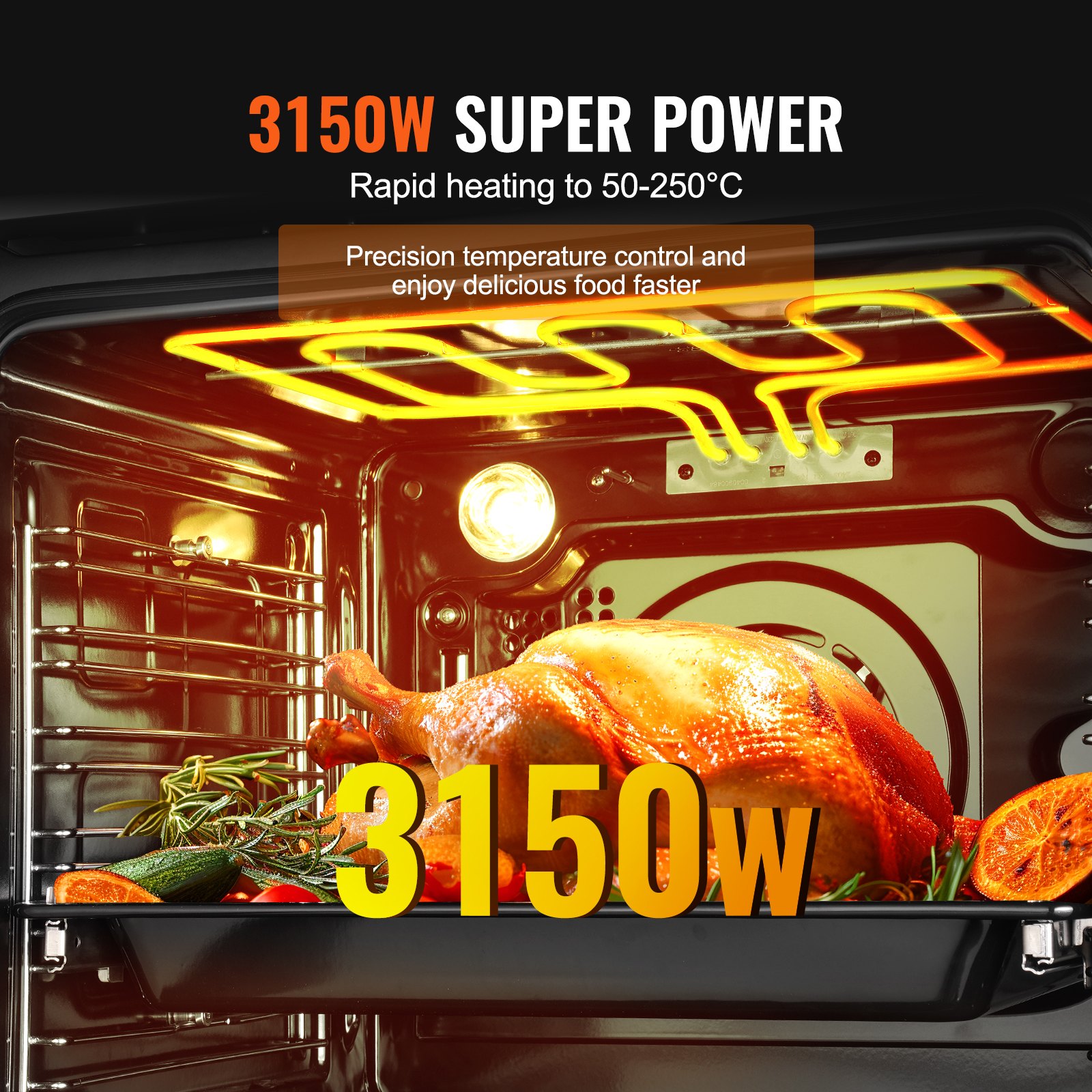 Single Wall Oven 24" Electric Built-in Wall Oven 16 Functions 2.68 Cu. Ft Single Wall Oven 24" Electric Built-in Wall Oven 16 Functions 2.68 Cu. Ft