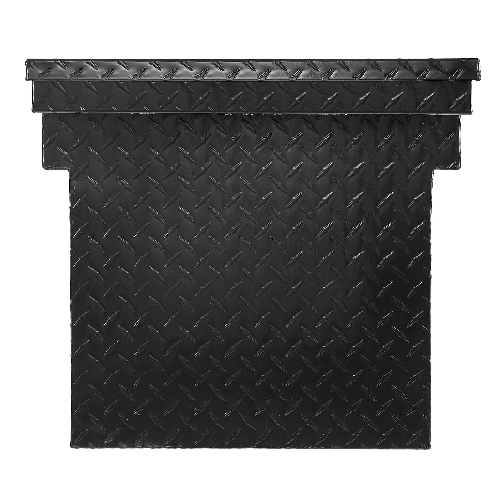 VEVOR Crossover Truck Tool Box, 69x20x14 In, Heavy Duty Aluminum Toolbox with Diamond Texture, Pick Up Truck Bed RV Trailer Toolbox, Waterproof Storage Organizer with Lock, Keys, Side Handles, Black