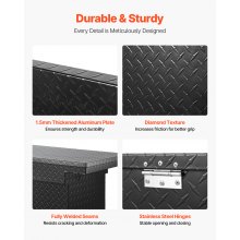 Crossover Tool Box 71x27x18 In Heavy Duty Aluminum Toolbox with Side Handles