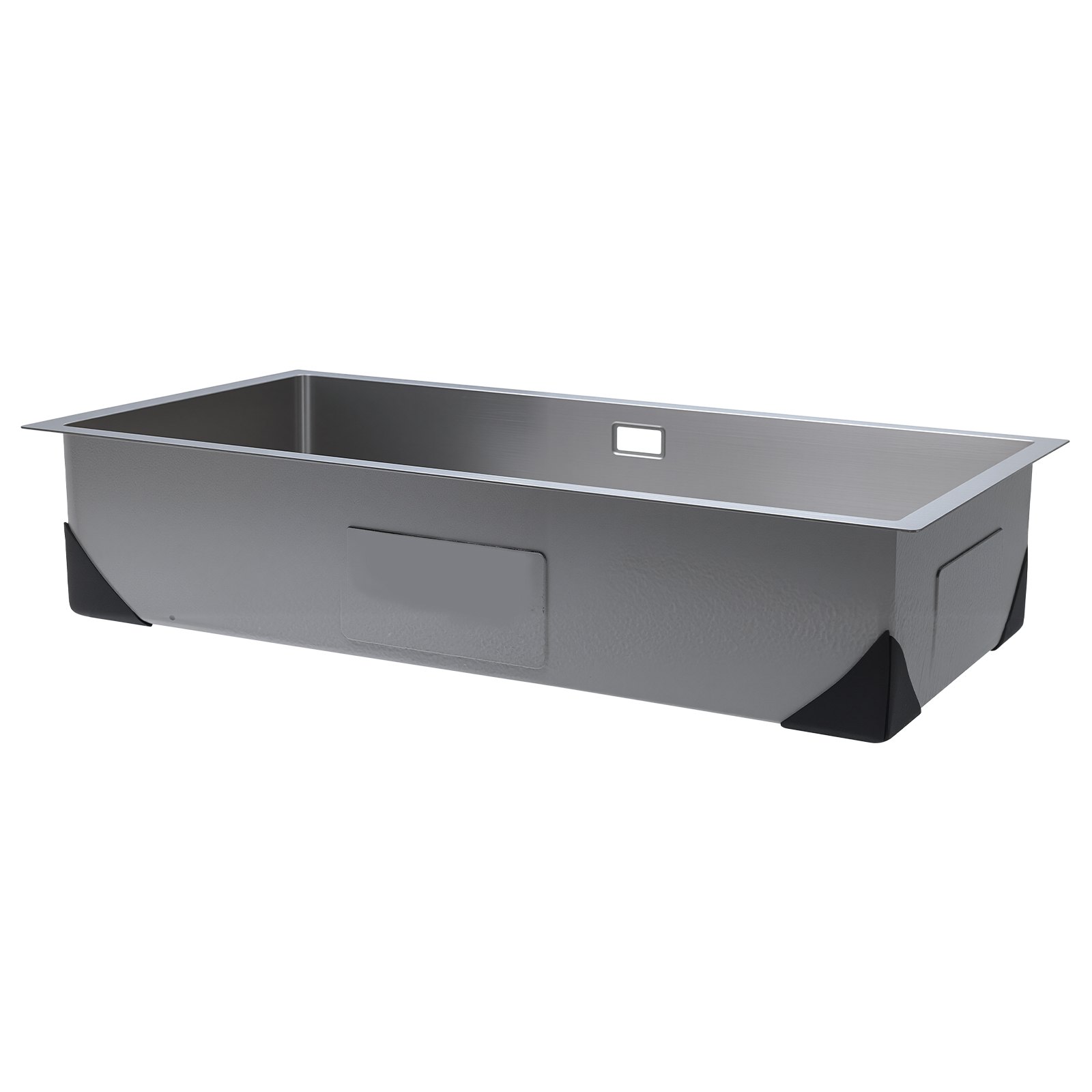VEVOR 85cm Kitchen Undermount Single Bowl Sinks, Stainless Steel Drop-In Farmhouse Basin with Accessories, Household Dishwasher Sinks for RV, Prep Kitchen, Laundry Room, Bar