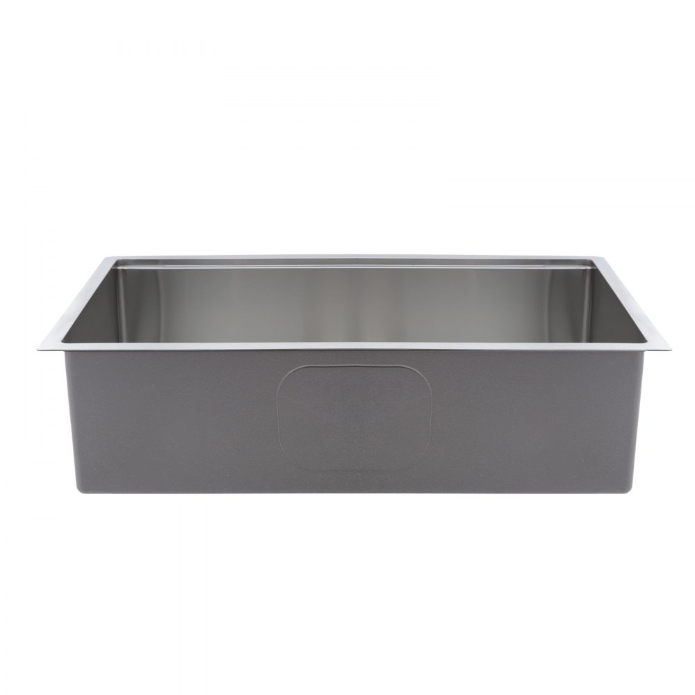 VEVOR 33-inch Kitchen Undermount Single Bowl Sinks, Stainless Steel Drop-In Farmhouse Basin with Ledge & Accessories, Household Dishwasher Sinks for RV, Prep Kitchen, Laundry Room, Bar