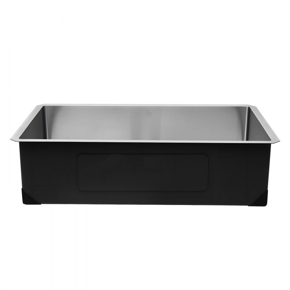 VEVOR 81 cm Kitchen Undermount Single Bowl Sinks, Stainless Steel Drop-In Farmhouse Basin with Accessories, Household Dishwasher Sinks for RV, Prep Kitchen, Laundry Room, Bar