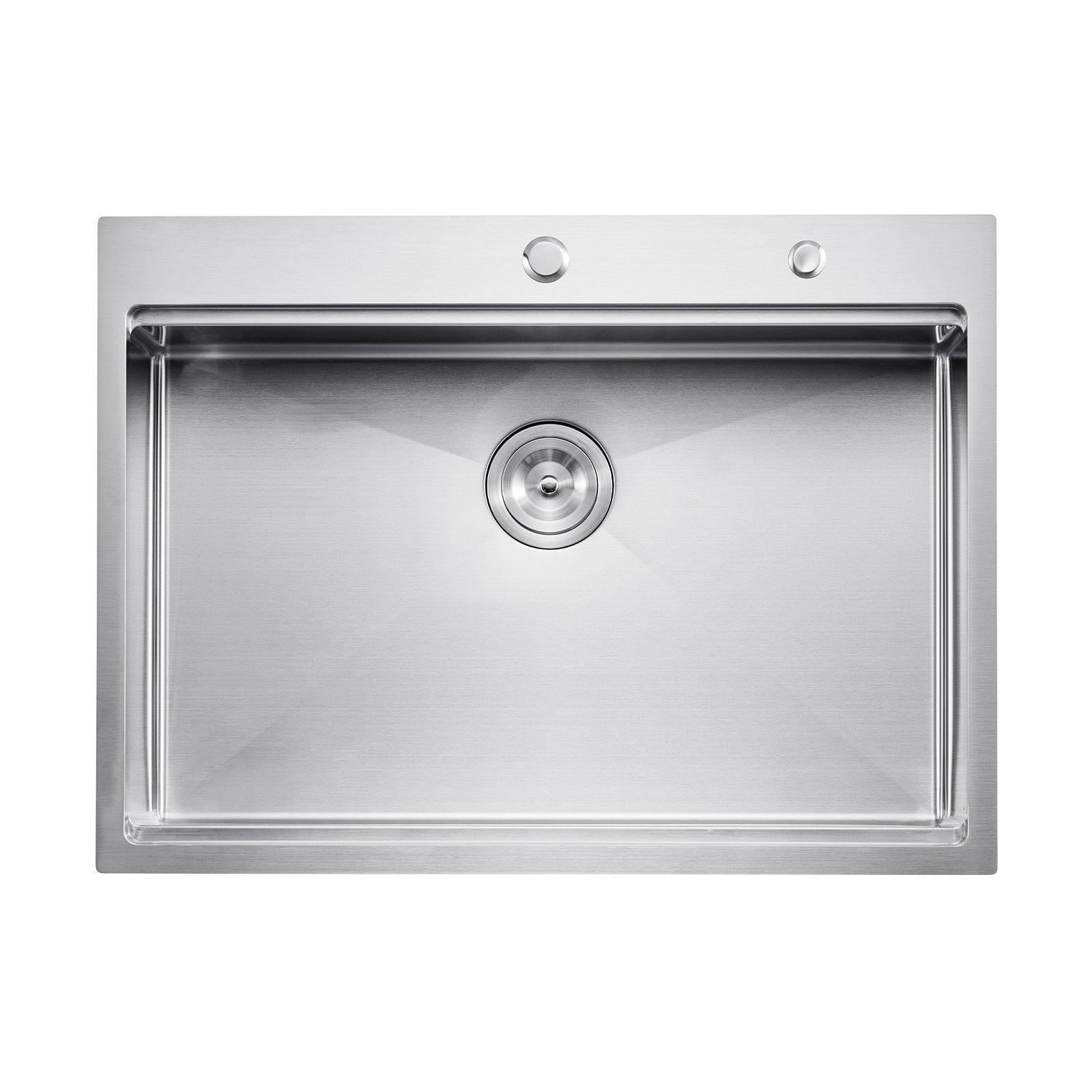 VEVOR 30 inch Kitchen Sink Workstation, 304 Stainless Steel Top Mount Sinks, Drop-In Single Bowl Farmhouse Basin with Ledge & Multiple Accessories, Household Dishwasher Sink for RV, Prep Kitchen, Bar