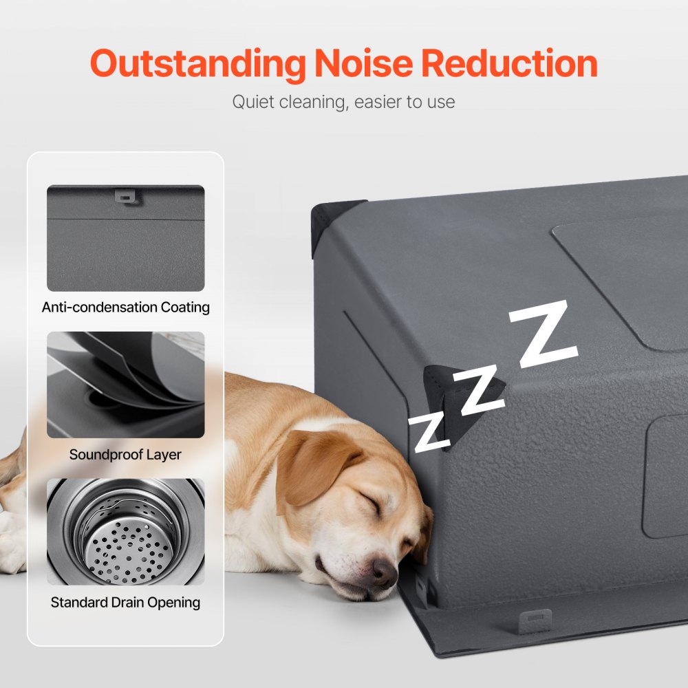 VEVOR 33 inch Kitchen Sink Workstation, 304 Stainless Steel Top Mount Sinks, Drop-In Single Bowl Farmhouse Basin with Accessories, Household Dishwasher Sinks for RV, Prep Kitchen, and Bar (Black)