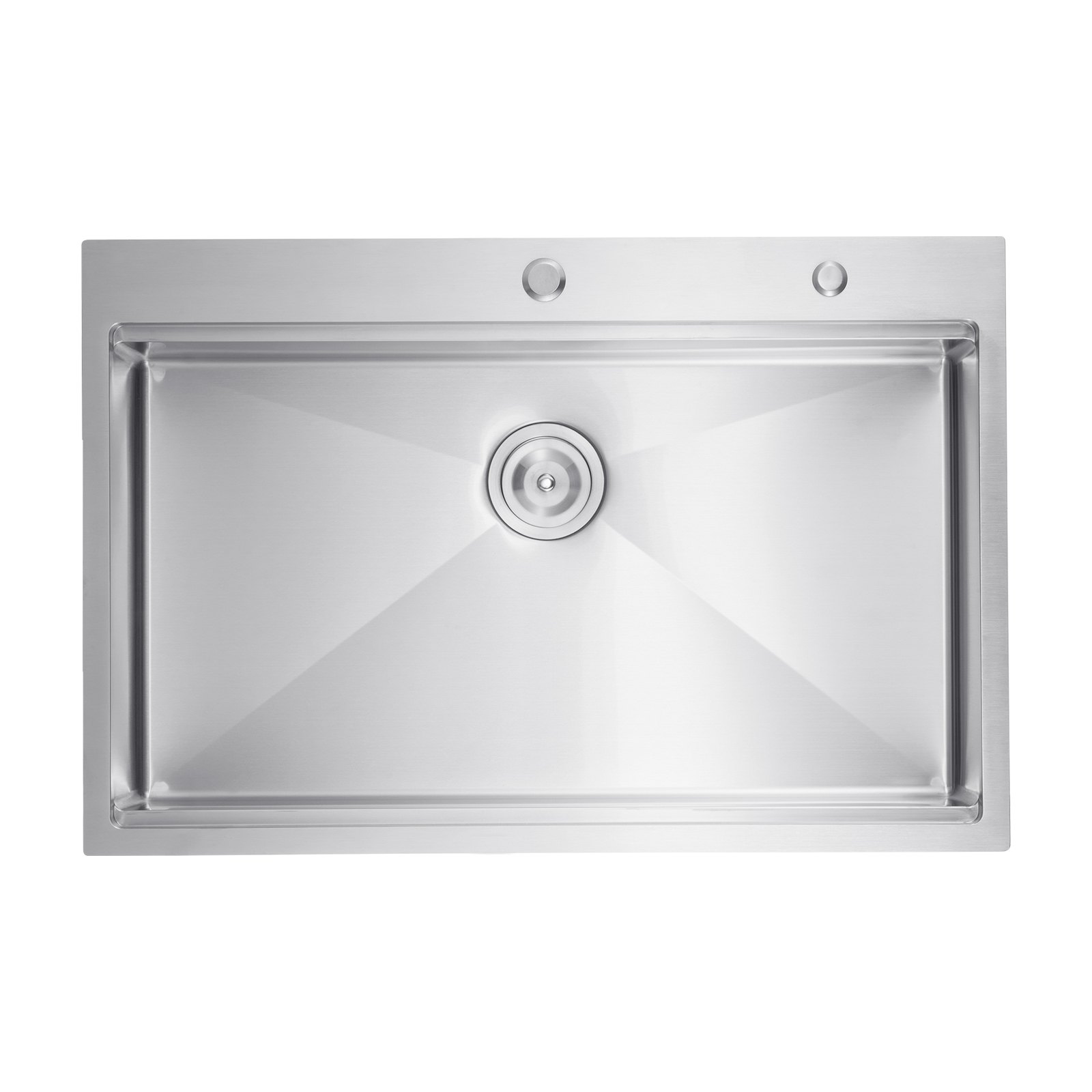 VEVOR 33 inch Kitchen Sink Workstation, 304 Stainless Steel Top Mount Sinks, Drop-In Single Bowl Farmhouse Basin with Ledge & Multiple Accessories, Household Dishwasher Sink for RV, Prep Kitchen, Bar