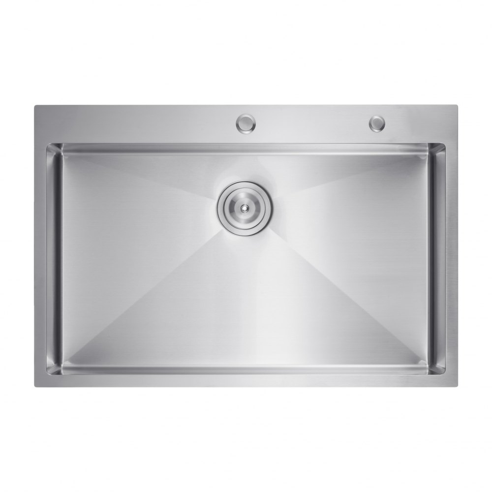 VEVOR 33 inch Kitchen Sink Workstation, 304 Stainless Steel Top Mount Sinks, Drop-In Single Bowl Farmhouse Basin with Accessories, Household Dishwasher Sinks for RV, Prep Kitchen, Laundry Room, Bar