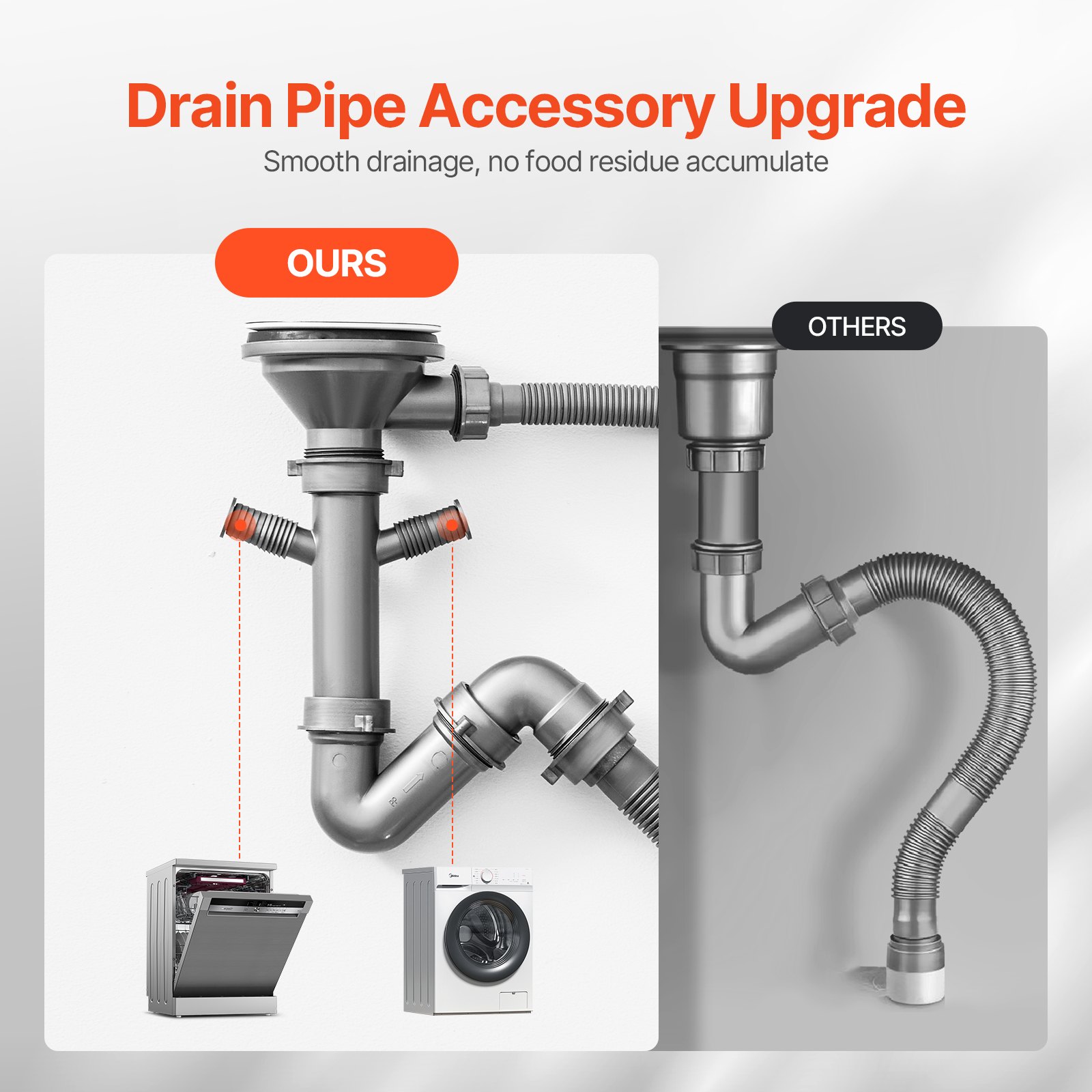 VEVOR 55cm Kitchen Sink Workstation, 304 Stainless Steel Top Mount Sinks, Drop-In Single Bowl Farmhouse Basin with Accessories, Household Dishwasher Sinks for RV, Prep Kitchen, and Bar (Black)