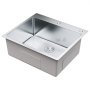 VEVOR Kitchen Sink, 304 Stainless Steel Drop-In Sinks, Top Mount Single Bowl Basin with Accessories(Pack of 2), Household Dishwasher Sinks for Workstation, RV, Prep Kitchen, and Bar Sink, 25 inch