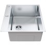 VEVOR Kitchen Sink, 304 Stainless Steel Drop-In Sinks, Top Mount Single Bowl Basin with Accessories(Pack of 2), Household Dishwasher Sinks for Workstation, RV, Prep Kitchen, and Bar Sink, 25 inch