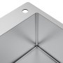VEVOR Kitchen Sink, 304 Stainless Steel Drop-In Sinks, Top Mount Single Bowl Basin with Accessories(Pack of 2), Household Dishwasher Sinks for Workstation, RV, Prep Kitchen, and Bar Sink, 25 inch