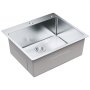 VEVOR Kitchen Sink, 304 Stainless Steel Drop-In Sinks, Top Mount Single Bowl Basin with Accessories(Pack of 2), Household Dishwasher Sinks for Workstation, RV, Prep Kitchen, and Bar Sink, 25 inch