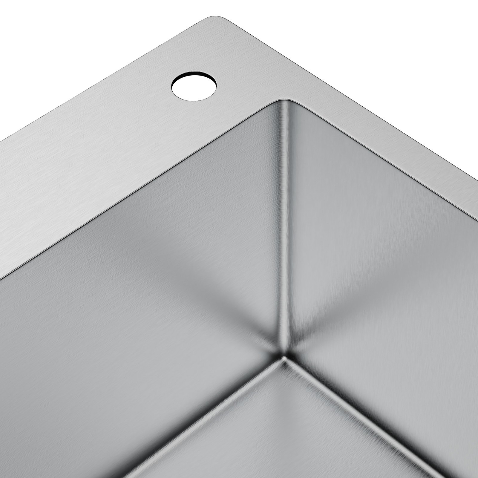 VEVOR Kitchen Sink, 304 Stainless Steel Drop-In Sinks, Top Mount Single Bowl Basin with Accessories(Pack of 3), Household Dishwasher Sinks for Workstation, RV, Prep Kitchen, and Bar Sink, 33 inch