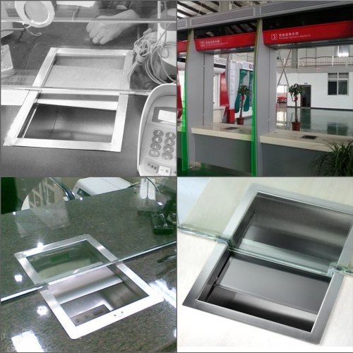 VEVOR 304 Stainless Steel Drop-in Deal Tray 12" Deep x 10" Wide x 1.6" High Brushed Finish for Cash Register Window