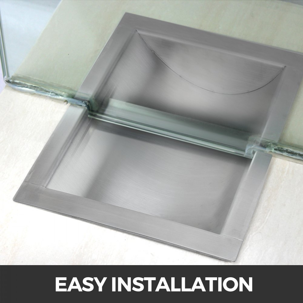VEVOR 304 Stainless Steel Drop-In Deal Tray 14" Deep x 10" Wide x 2" High Brushed Finish for Cash register window