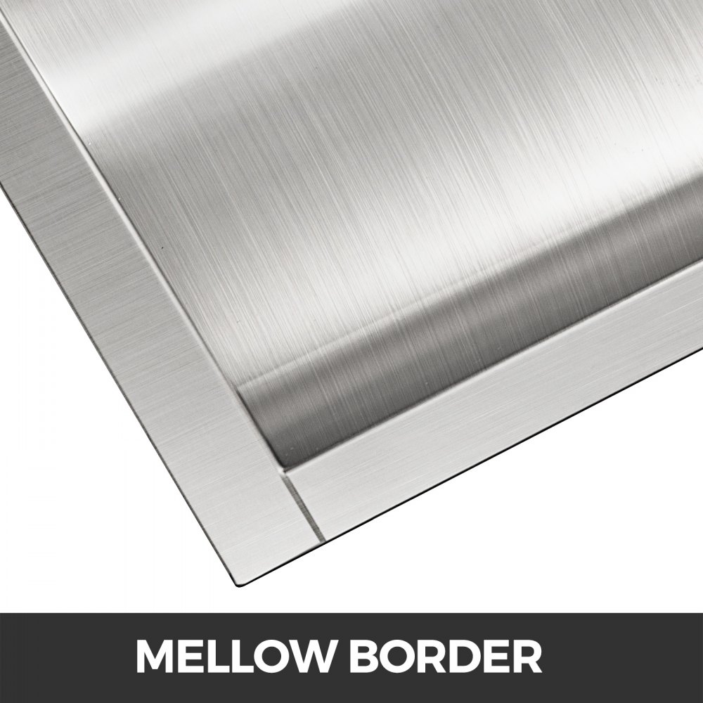 VEVOR 304 Stainless Steel Drop-In Deal Tray 14" Deep x 10" Wide x 2" High Brushed Finish for Cash register window