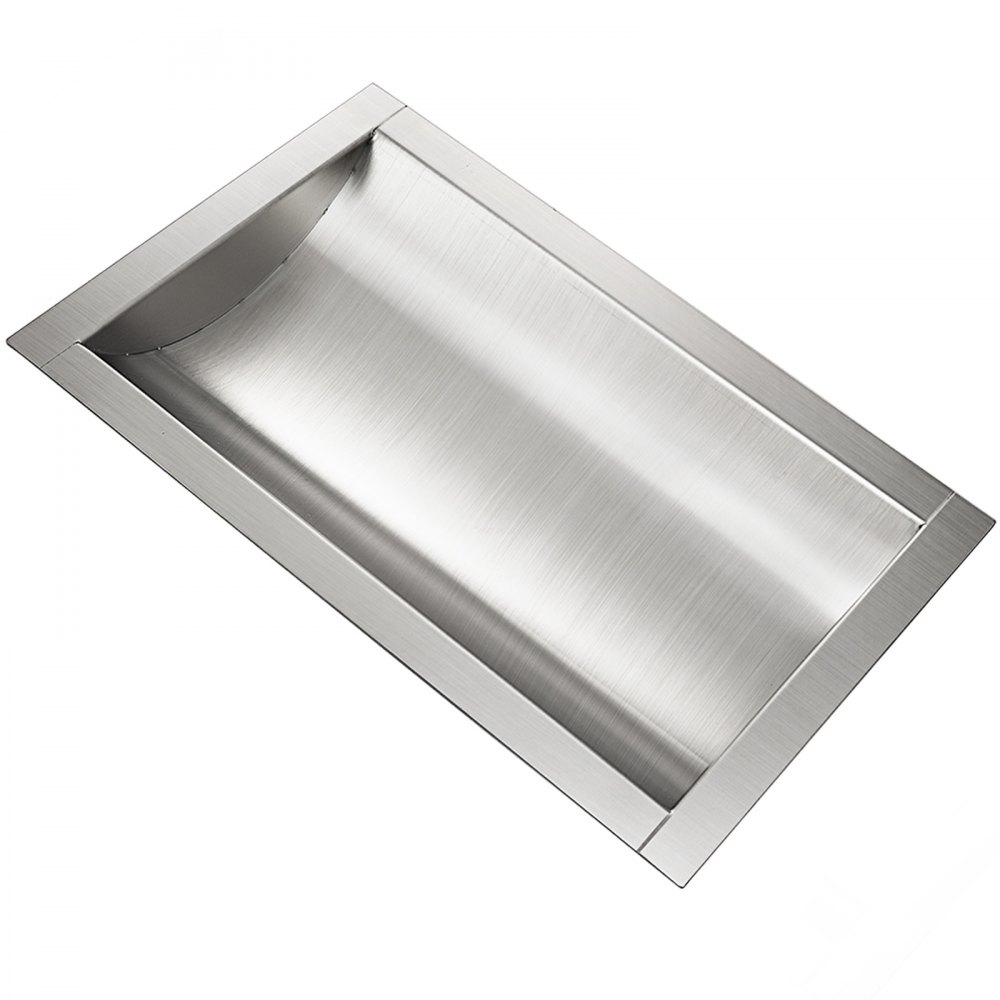 VEVOR 304 Stainless Steel Drop-In Deal Tray 14" Deep x 10" Wide x 2" High Brushed Finish for Cash register window