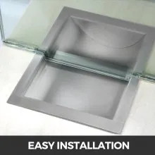 VEVOR 304 Stainless Steel Drop-In Deal Tray 14" Deep x 10" Wide x 2" High Brushed Finish for Cash register window